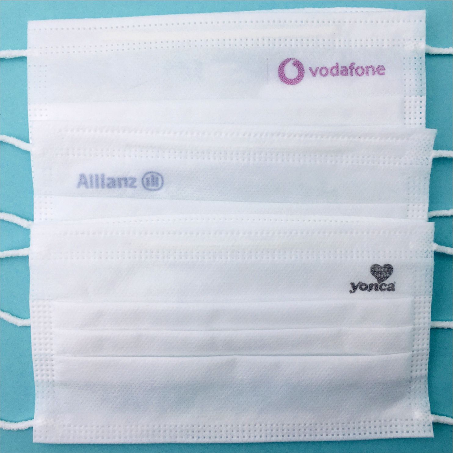 Logo printed disposable face mask